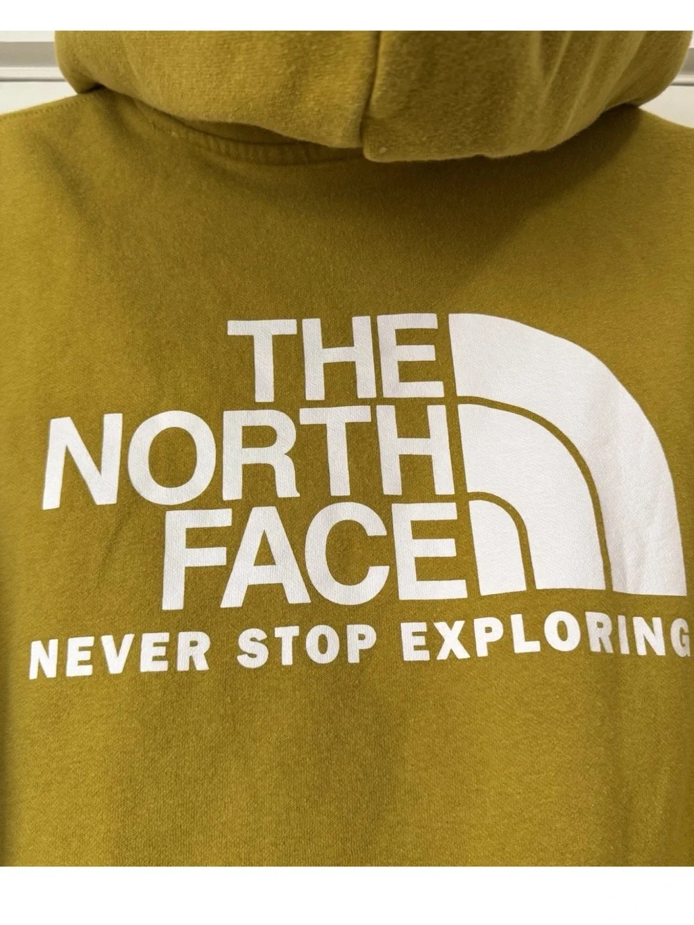 The North Face Large Mustard Yellow Hoodie Sweatshirt & Shorts Set